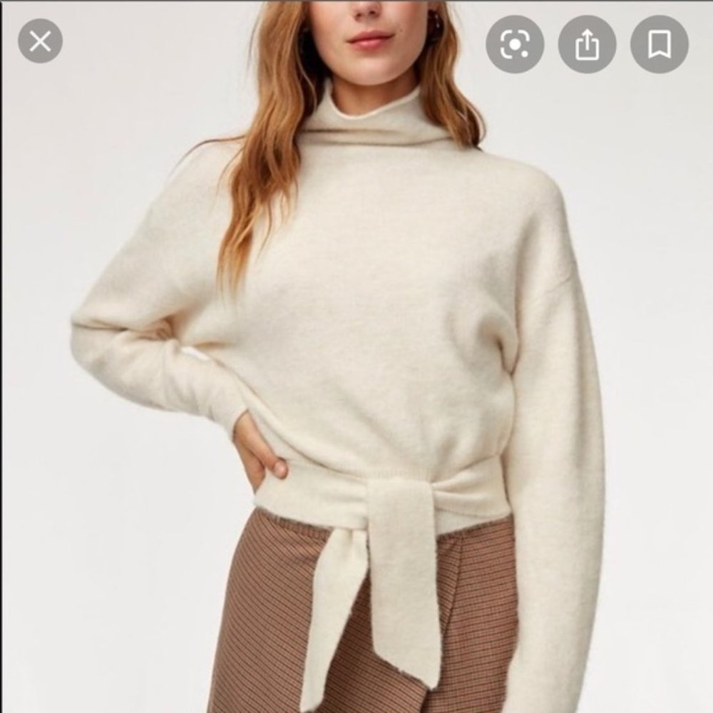 Aritzia Wilfred Lorin Sweater Oak Size XXS